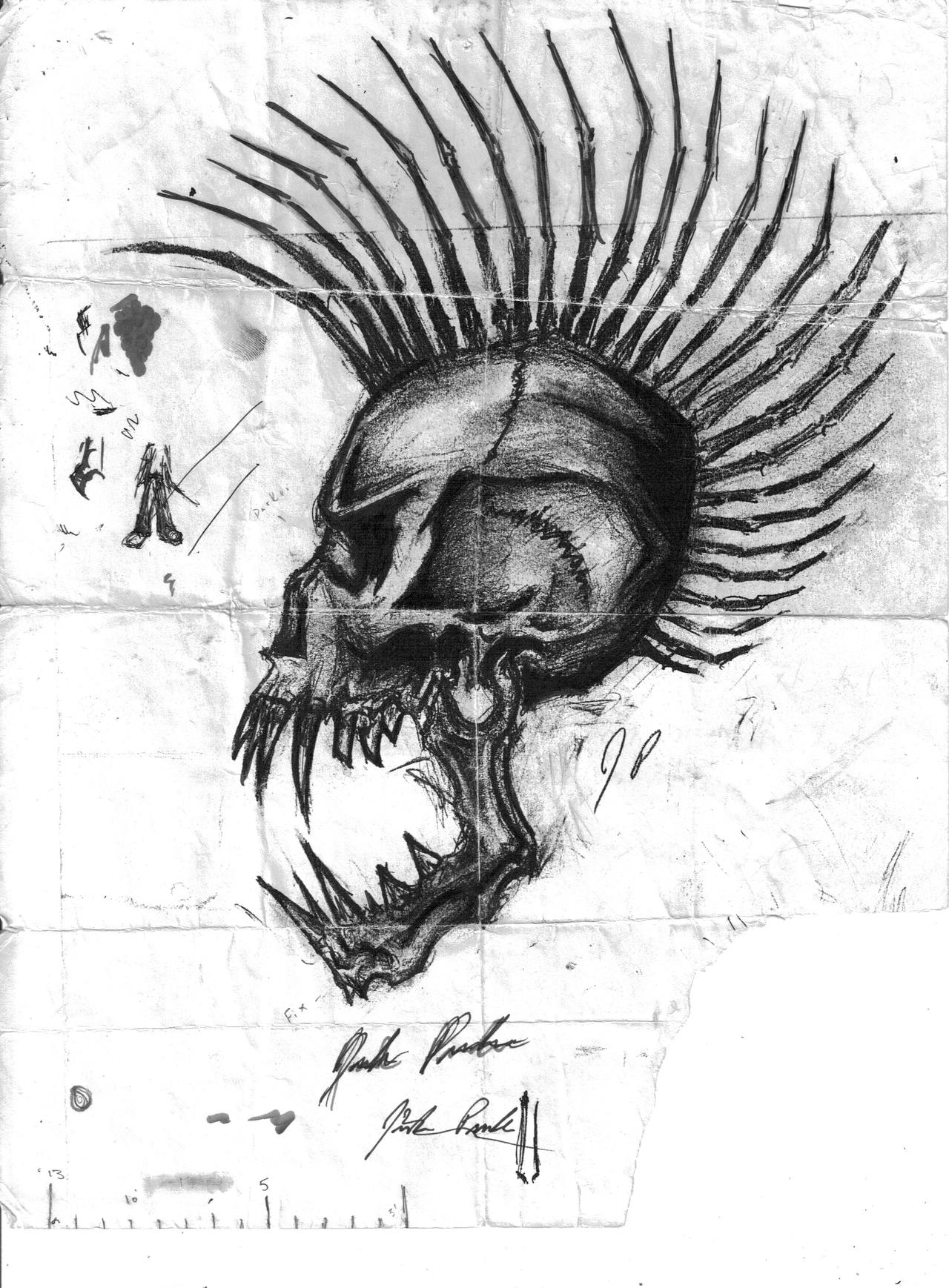 Skull Mohawk My tattoo by Covernus on DeviantArt