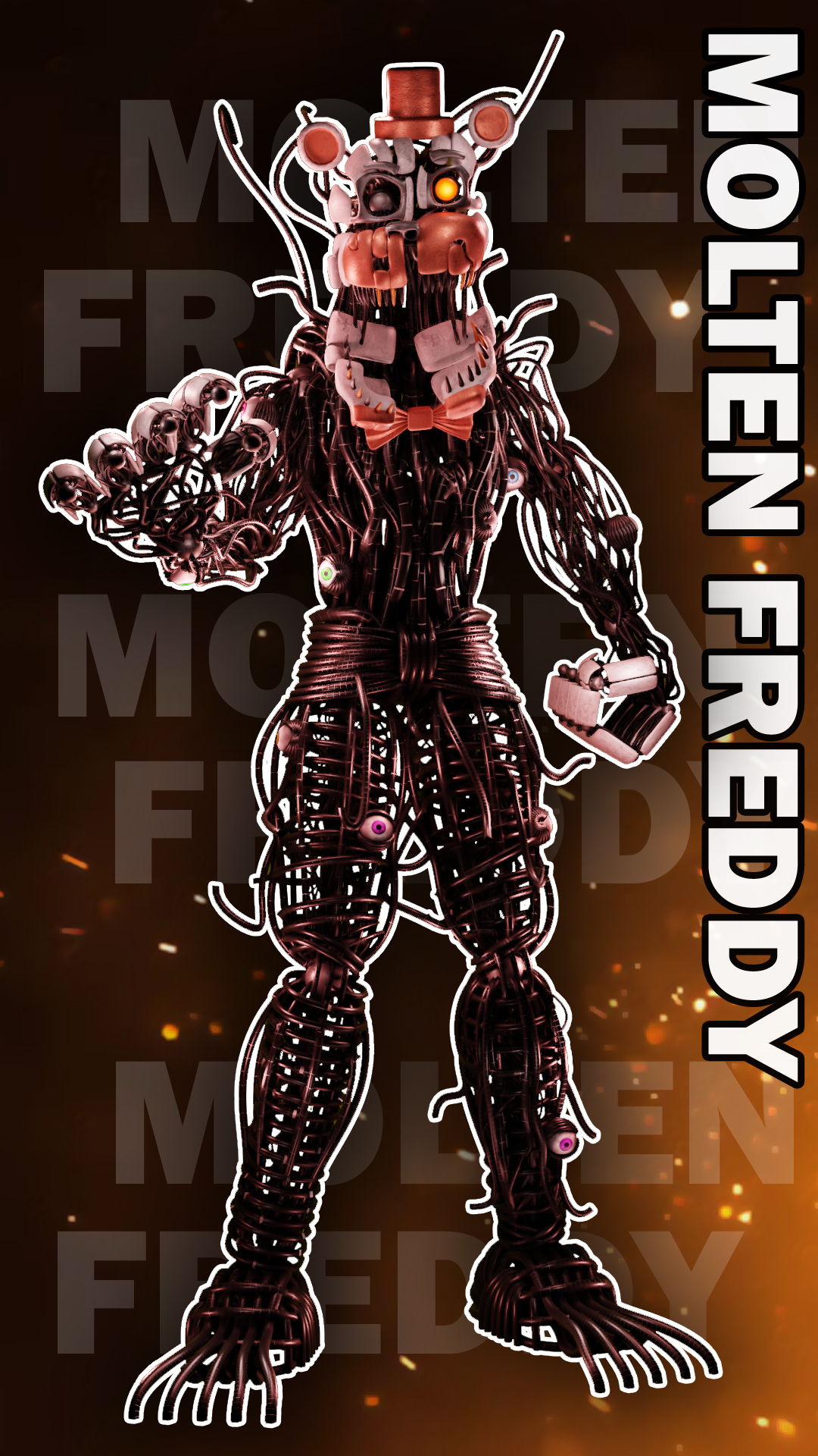 Stylized Molten Freddy Model +Molten BonBon V3 : r/fivenightsatfreddys