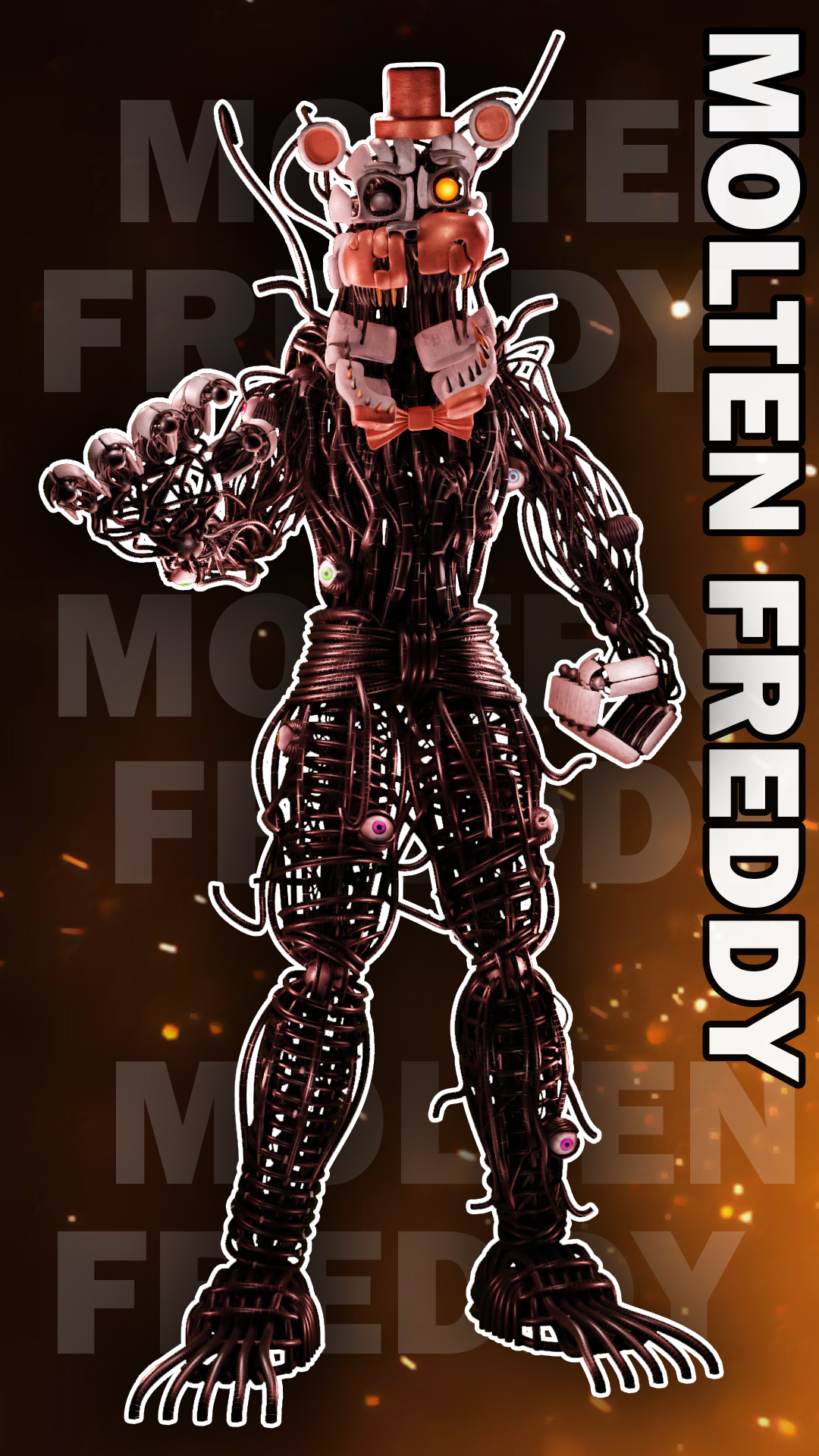 EverythingAnimations Molten Freddy Remodel by Shay, Alternative Render made  in Blender Eevee - fivenightsatfreddys