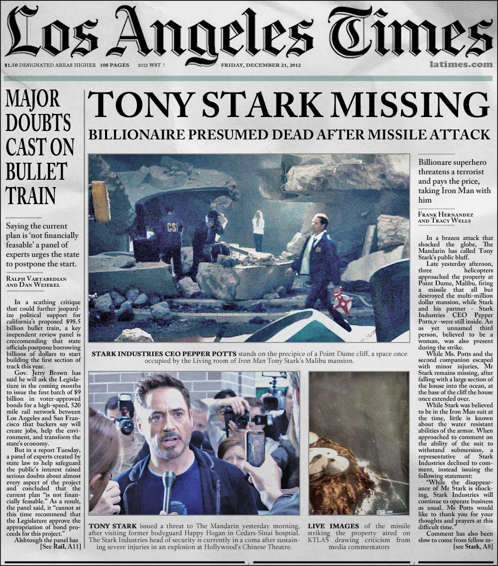 The Los Angeles Times, December 21, 2012