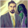 She-Hulk and Tony Stark