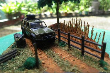 Country road diorama