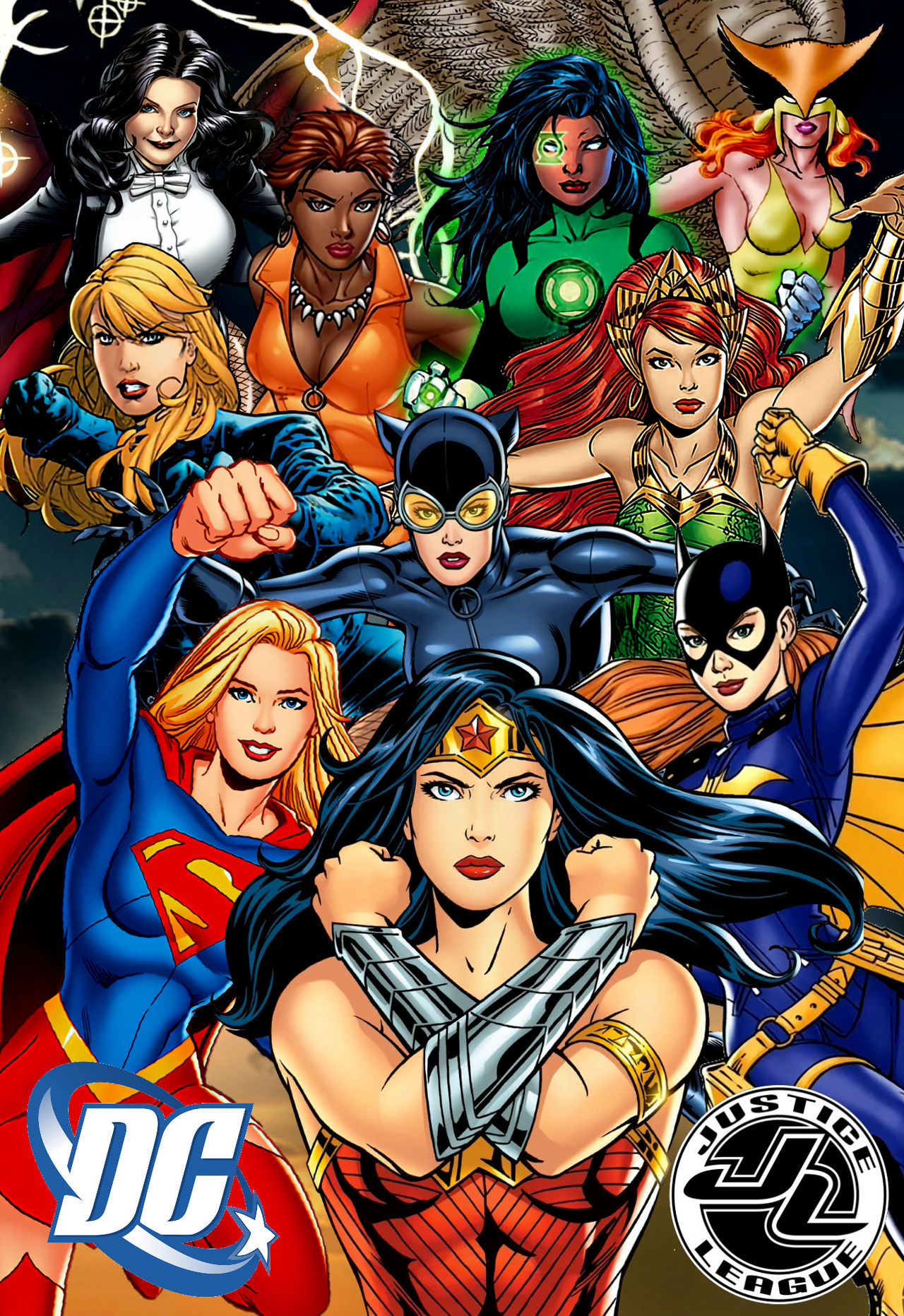 Static Dc Female The Women of DC Comics Justice League by Spider9162 on DeviantArt