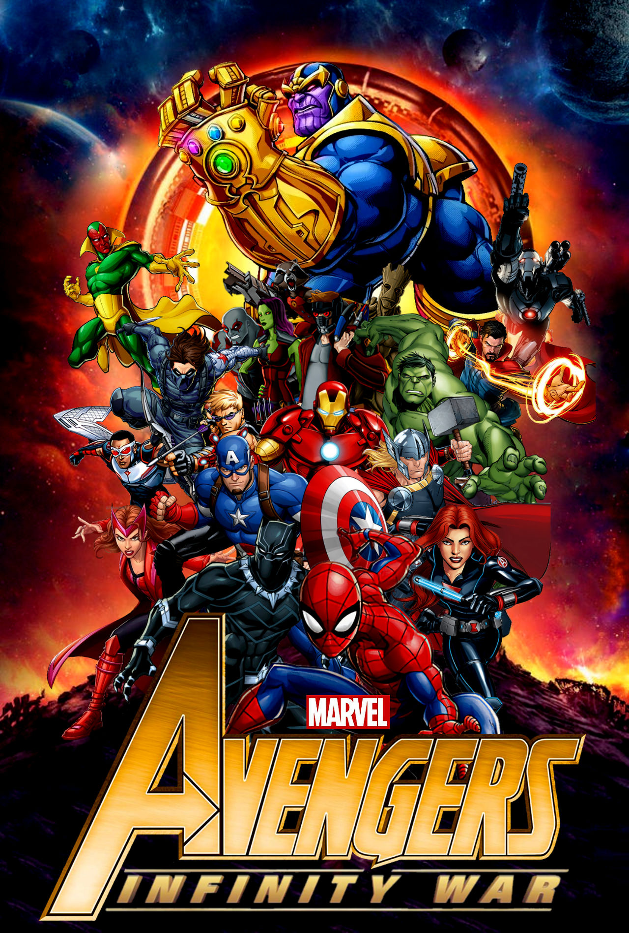 Avengers Infinity War Poster Comic Book Style By Spider9162 On DeviantArt avengers-infinity-war-poster-comic-book-style-by-spider9162-on-deviantart