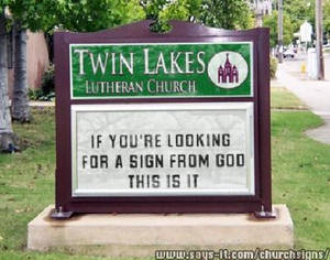 Funny Church Sign