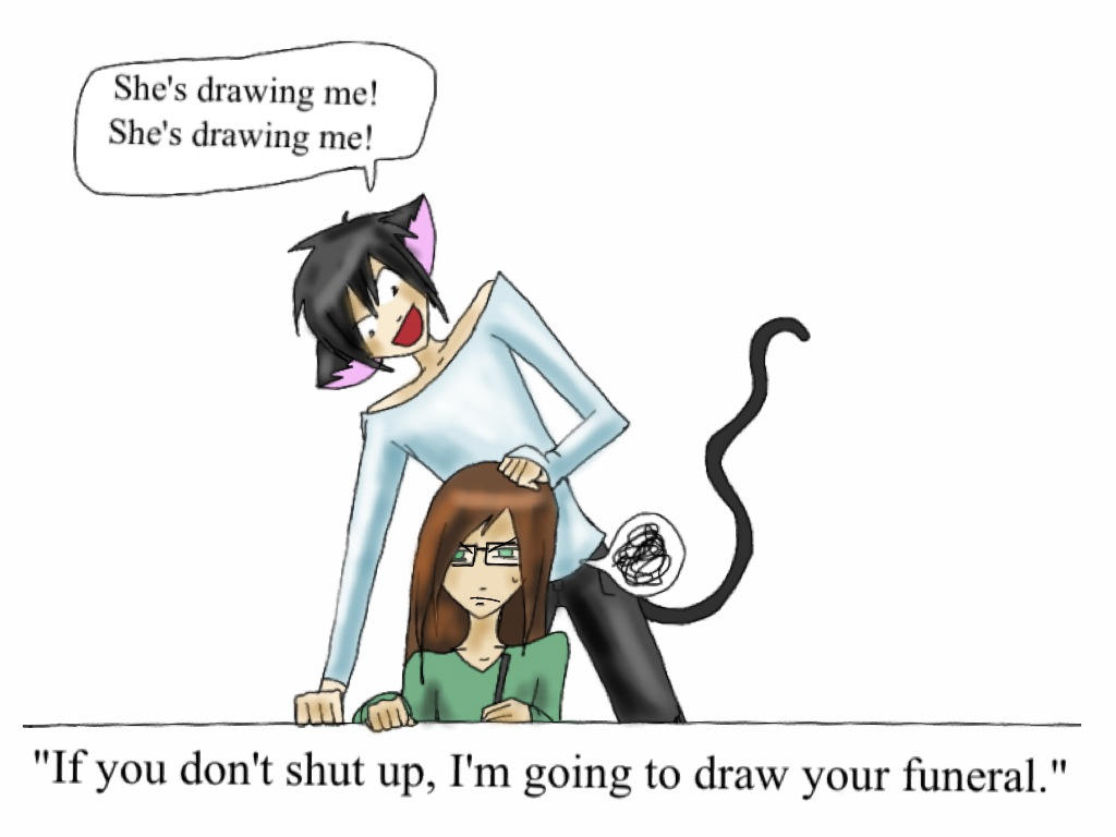 She's Draw Me She's Drawing Me! by Chelseam2 on DeviantArt