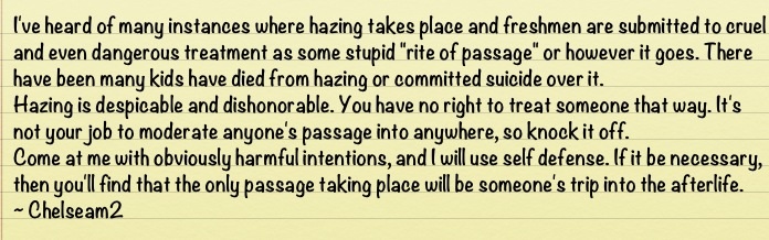 Hazing