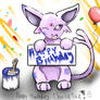 Happy Birthday--Espeon