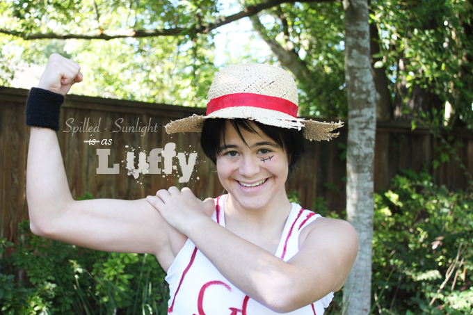 M E as Luffy