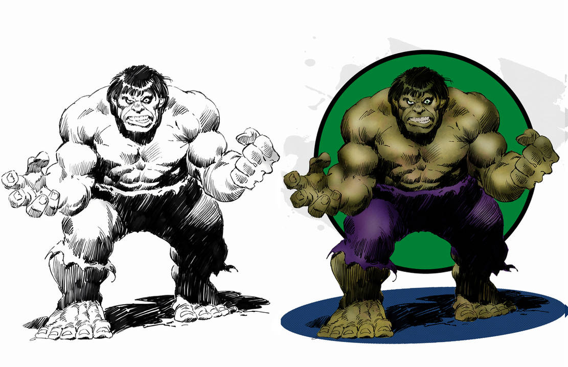 Hulk Sketch Collage by xts33 on DeviantArt