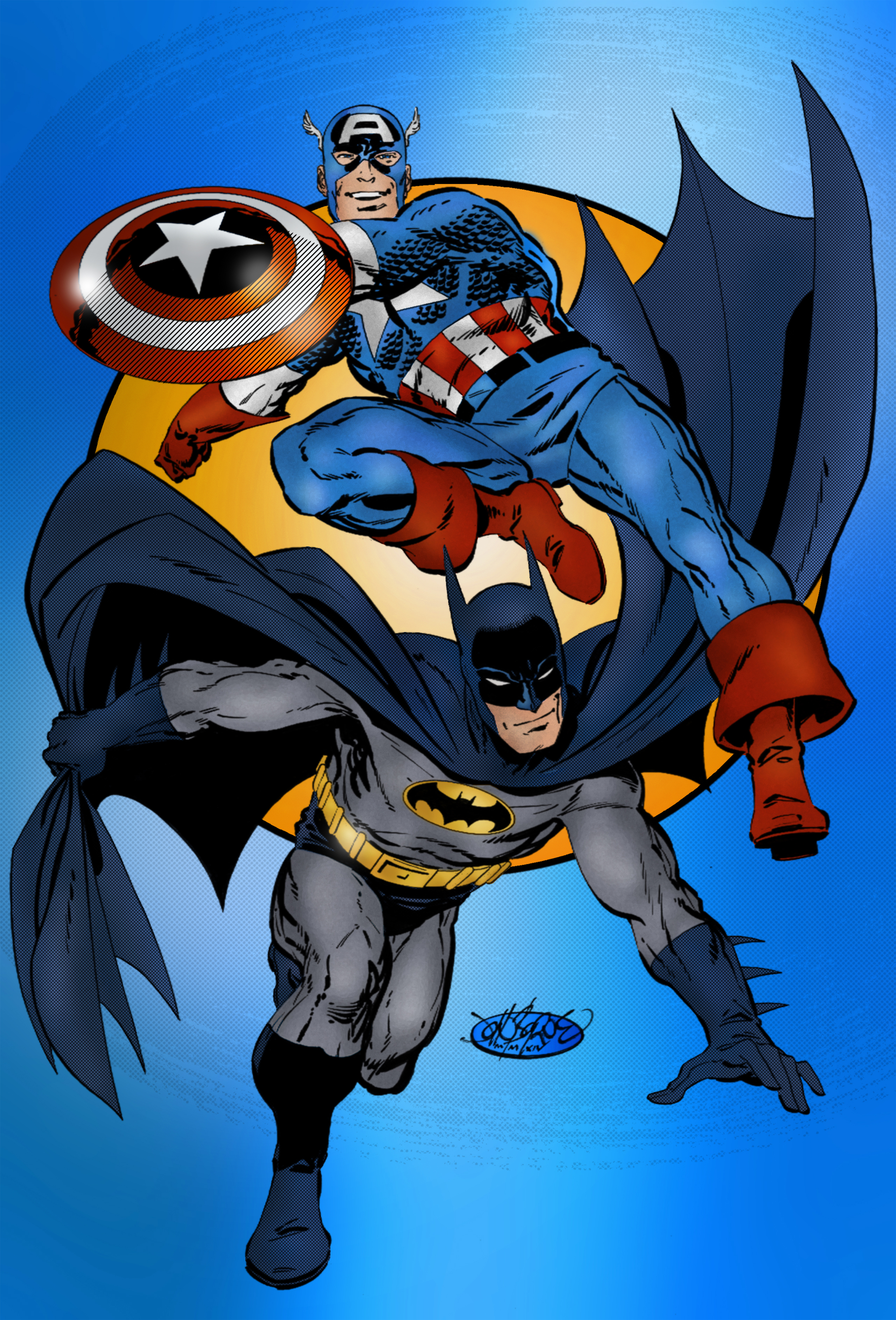 Batman And Captain America (John Byrne) by xts33 on DeviantArt