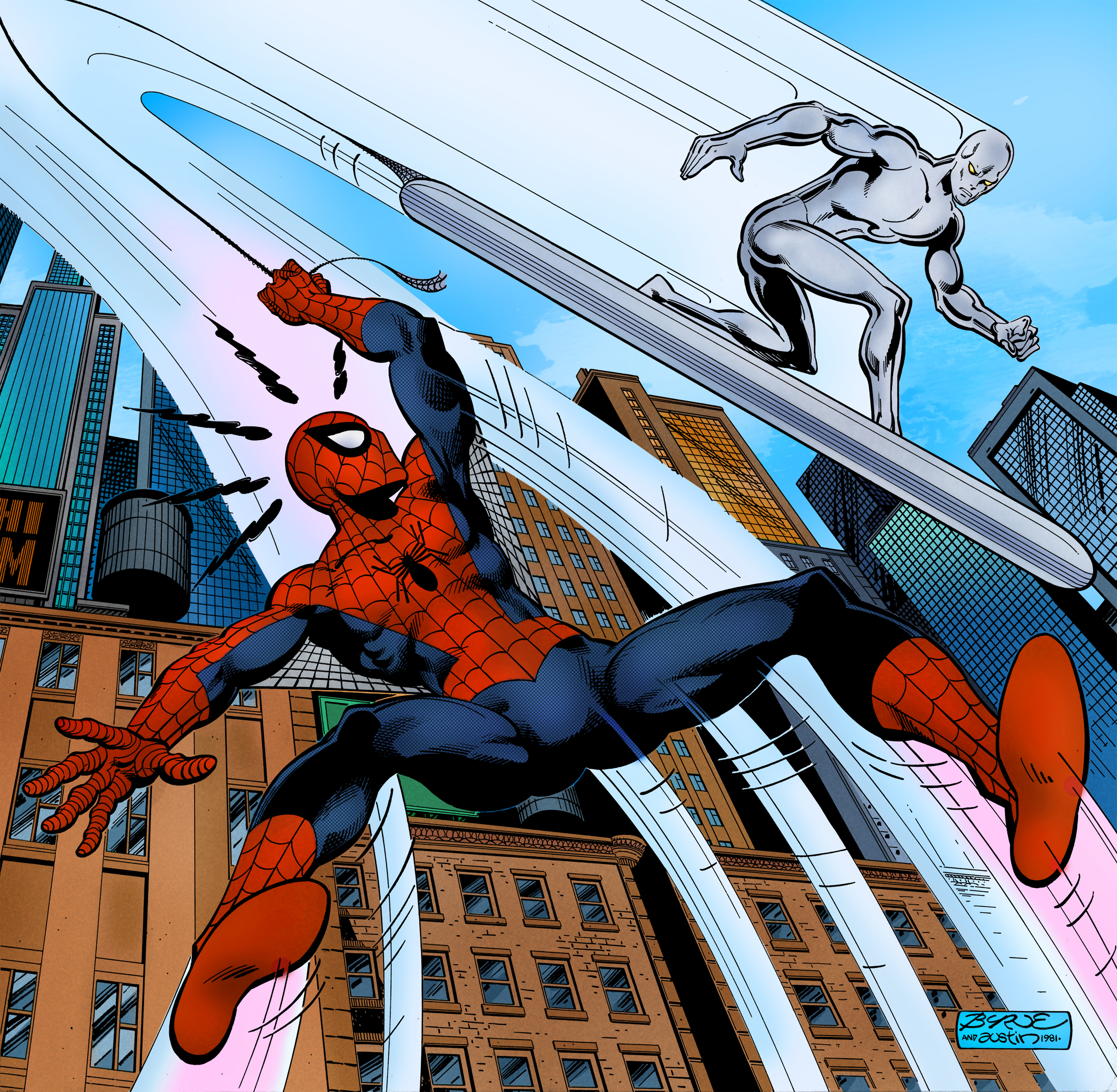 Spider-Man And The Silver Surfer (John Byrne) by xts33 on DeviantArt