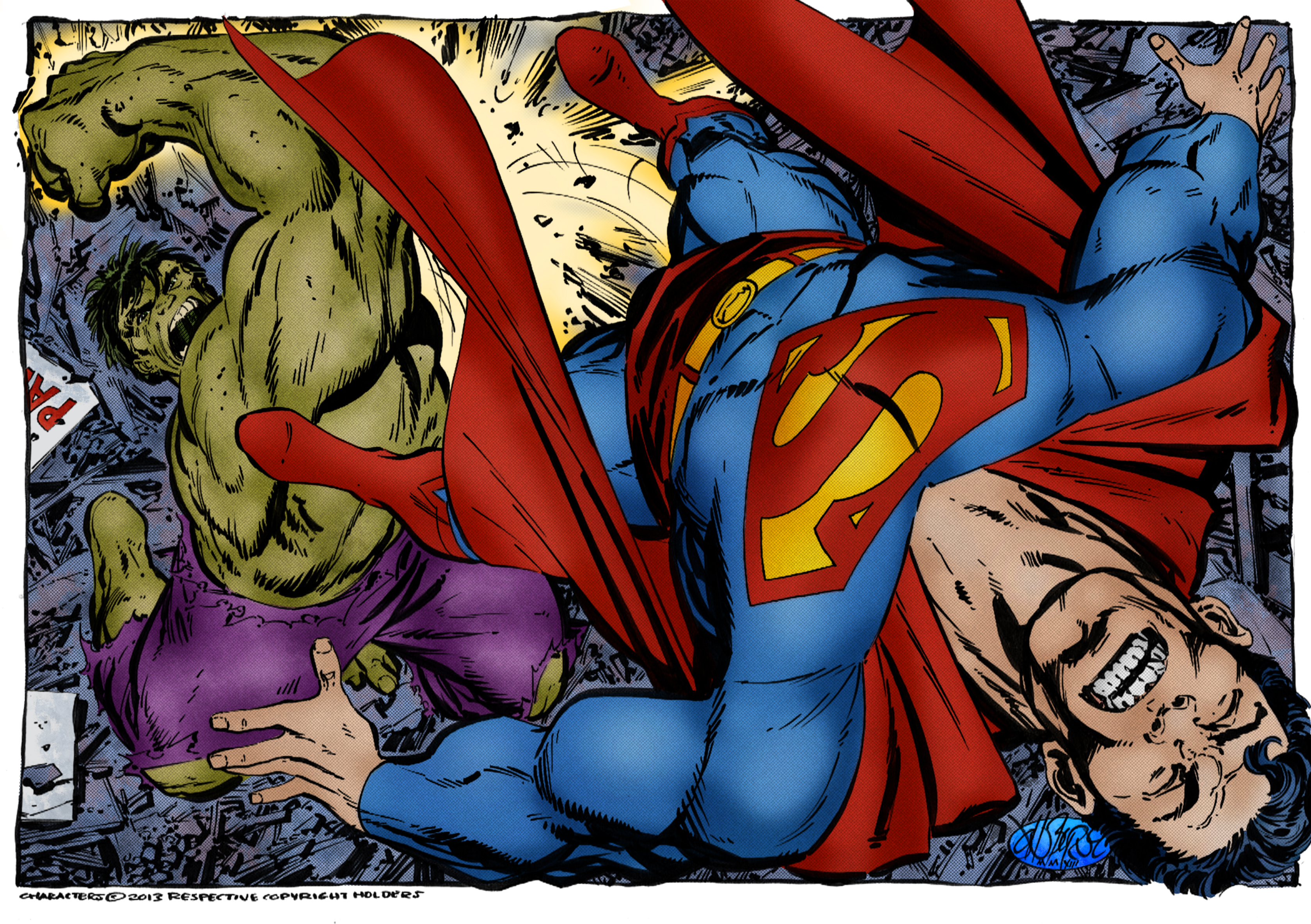 The Hulk vs. Superman (John Byrne) by xts33 on DeviantArt The Hulk vs. Superman (John Byrne) by xts33 on DeviantArt