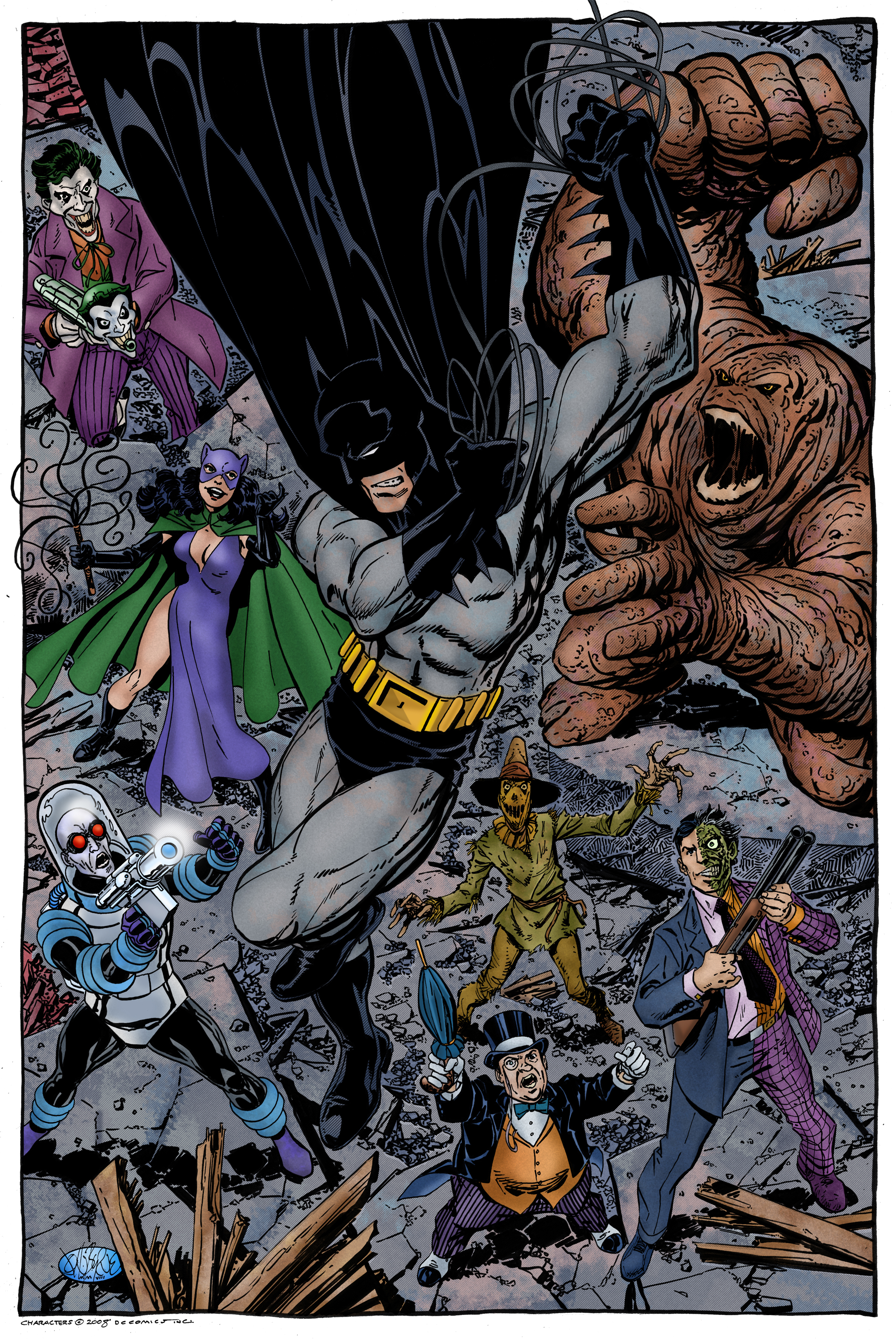Batman vs. Rogues Gallery (John Byrne) by xts33 on DeviantArt