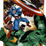 Captain America vs. Super Adaptoid (Ron Frenz)