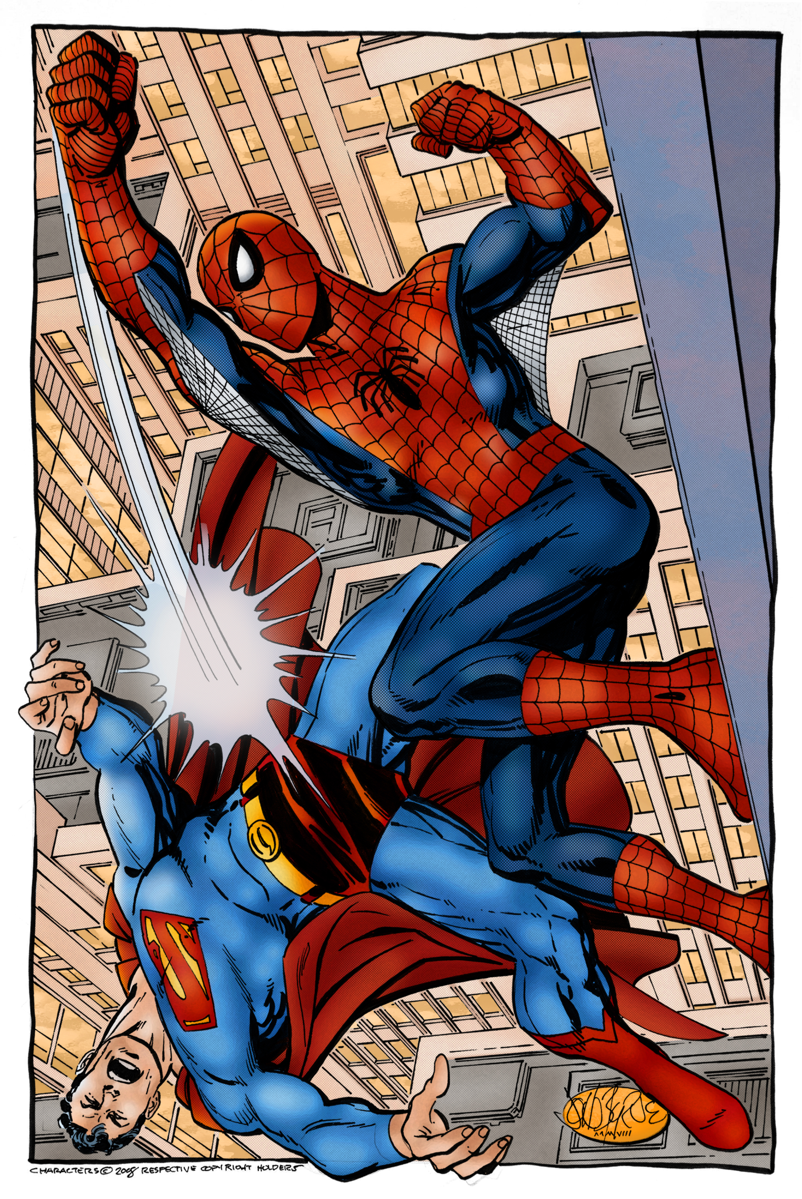 Spider-Man vs. Superman (John Byrne) by xts33 on DeviantArt