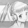 Manga Girl with Headphones