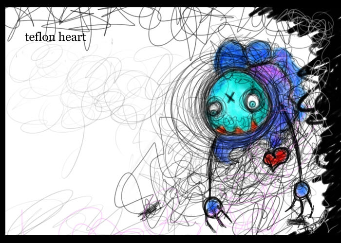 teflon heart by ether-rag on DeviantArt