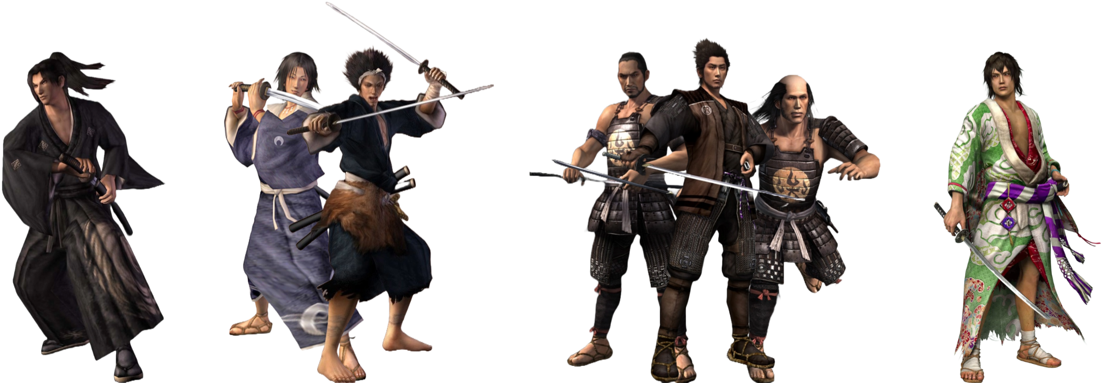 Samurai Parallel All Races Way of the Samurai series Nameless Samurai renders by PaltryDrake312 on ...