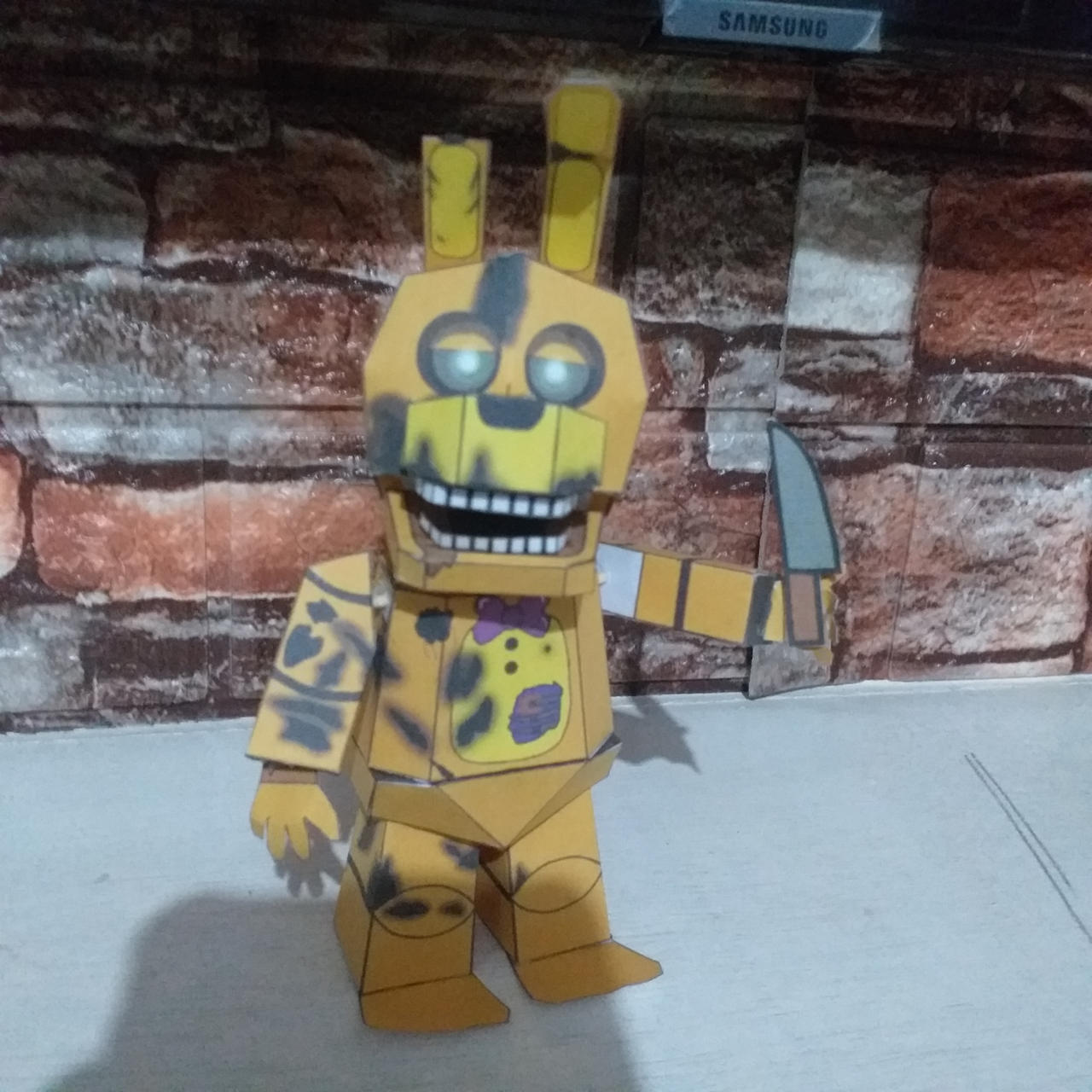 Yellow Rabbit papercraft (FNAF Movie) by PogTaT0LW on DeviantArt
