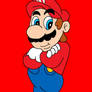 Mario Crossing His Arms (colored)