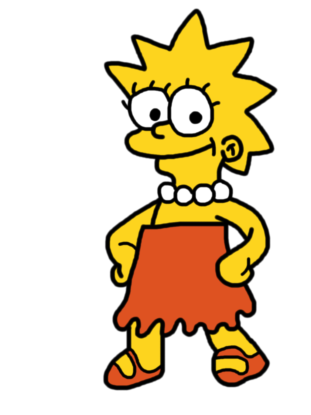 Lisa Simpson (Full Body) (colored) by IAmAutism on DeviantArt