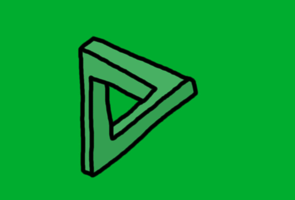 Optical Illusion Triangle Colored By IAmAutism On DeviantArt