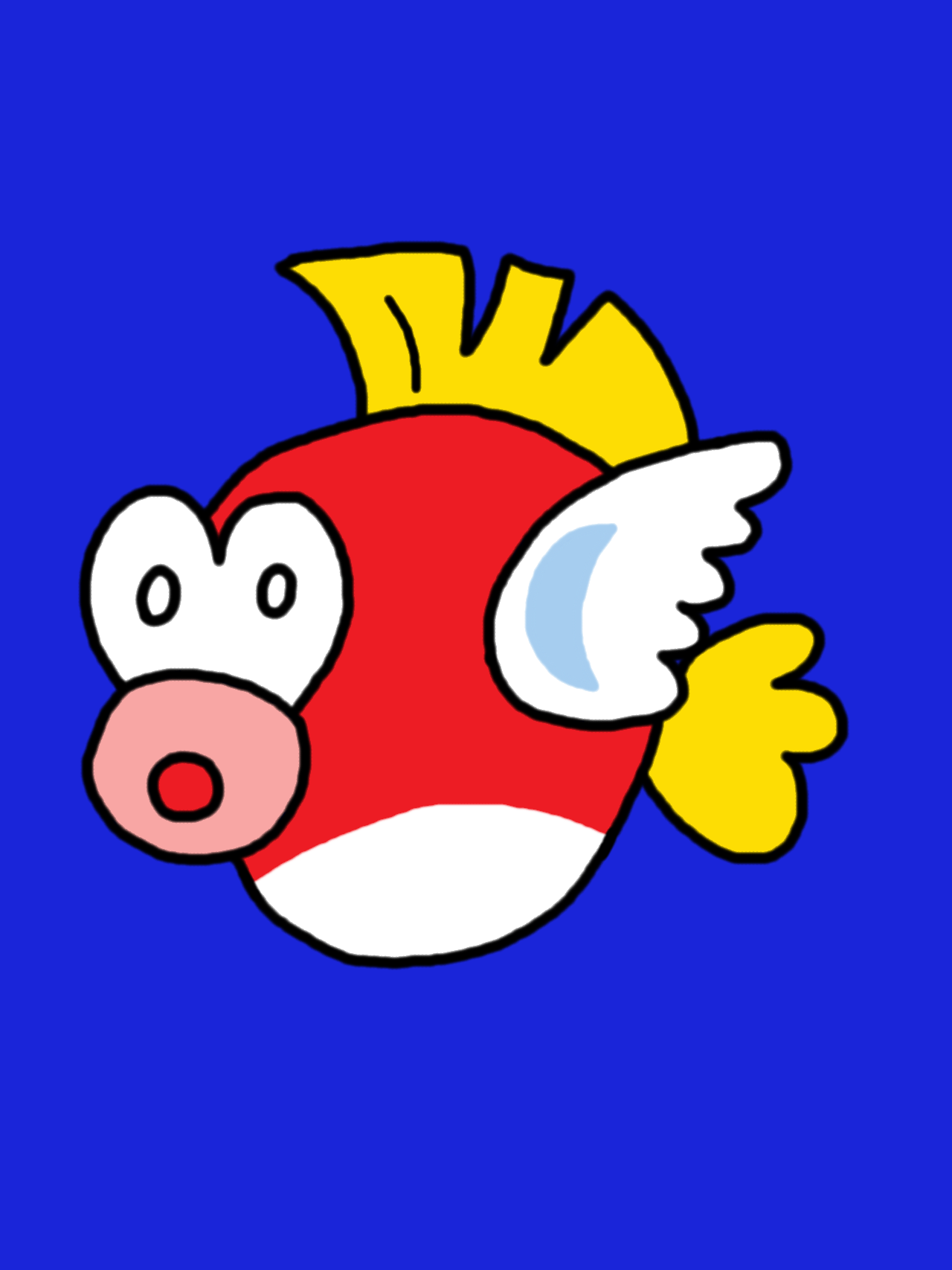 Cheep-Cheep (colored) by IAmAutism on DeviantArt