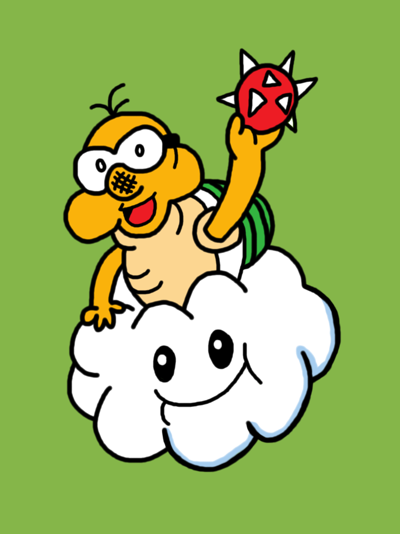Lankitu Lakitu (colored) by IAmAutism on DeviantArt