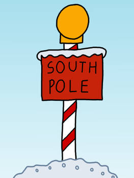 South Pole Sign