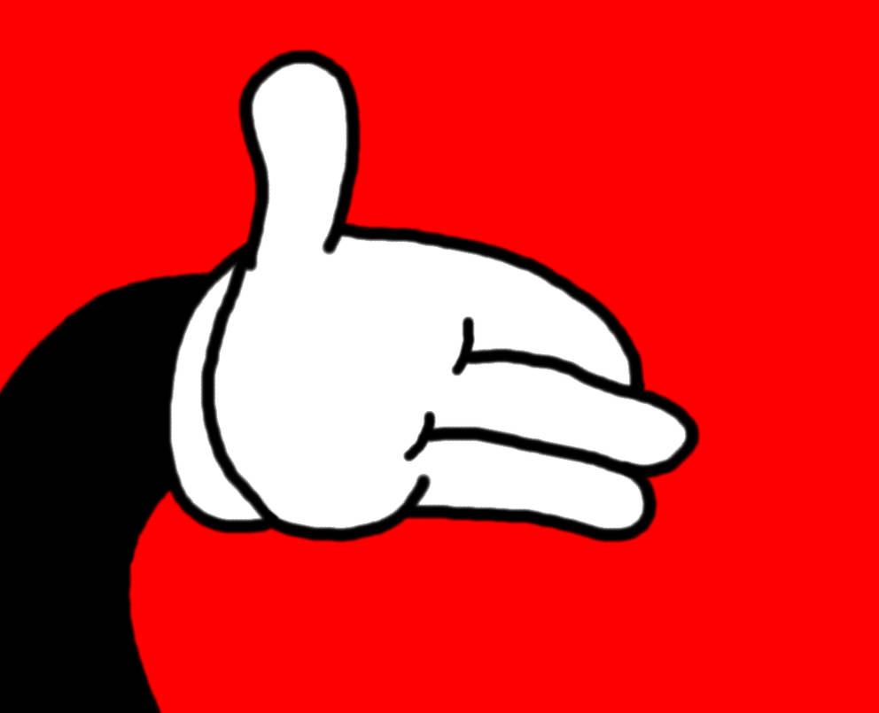 Cartoon hand (colored) by IAmAutism on DeviantArt