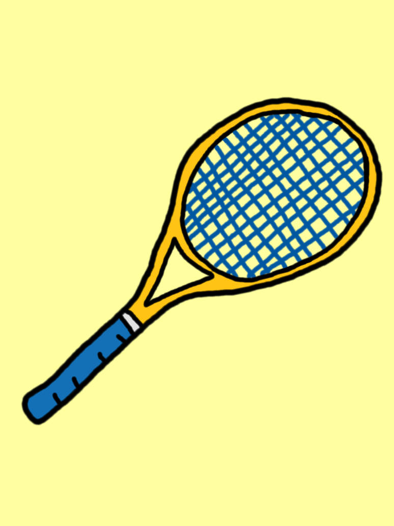 Tennis Racket (colored) by IAmAutism on DeviantArt