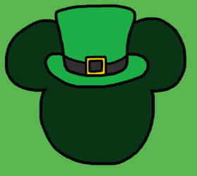 St. Patrick's Day Mickey Shape