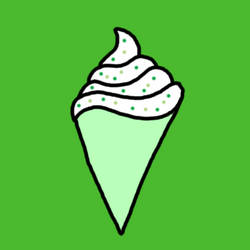 St. Patrick's Day Ice Cream Cone