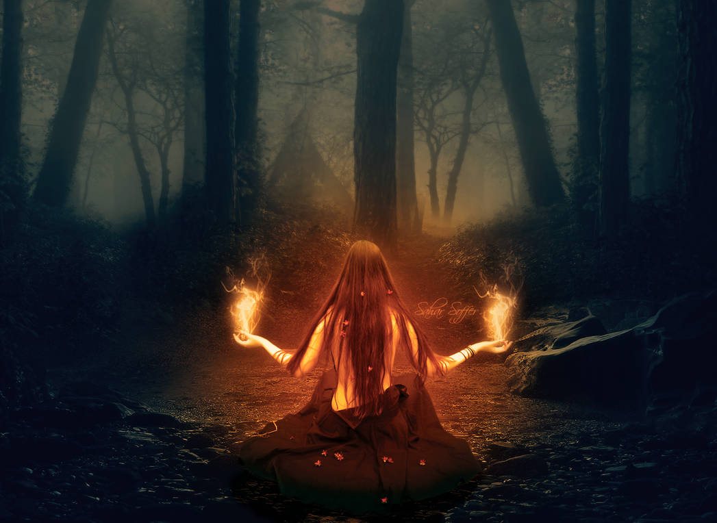 Магическая. Шувани ведьма. Ведьма в лесу арт. Мистика магия колдовство.