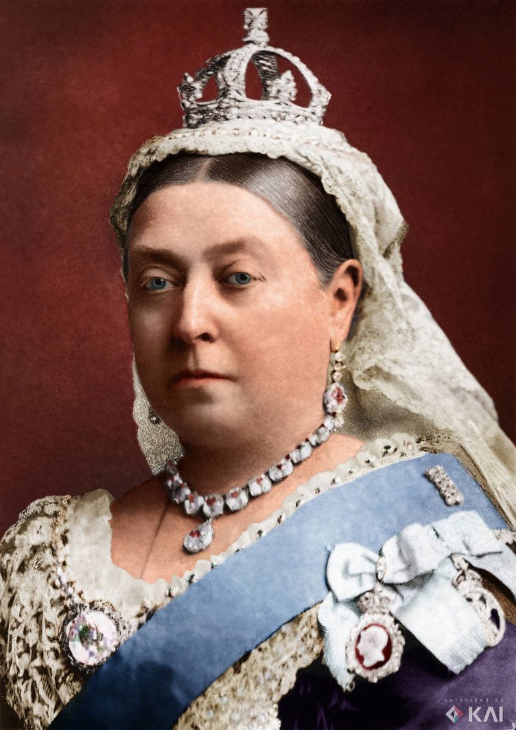 Queen Victoria 1882 colorized by Eggtat on DeviantArt Queen Victoria 1882 colorized by Eggtat on DeviantArt