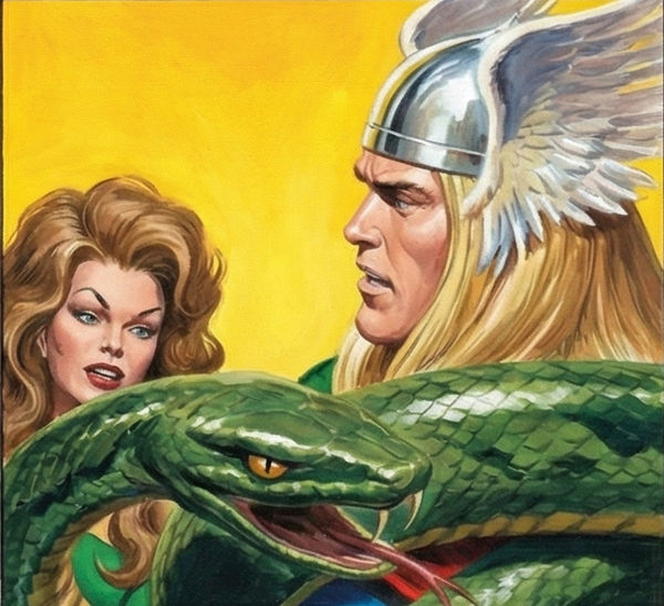 Princess Python and Thor by JB-Art-AI on DeviantArt