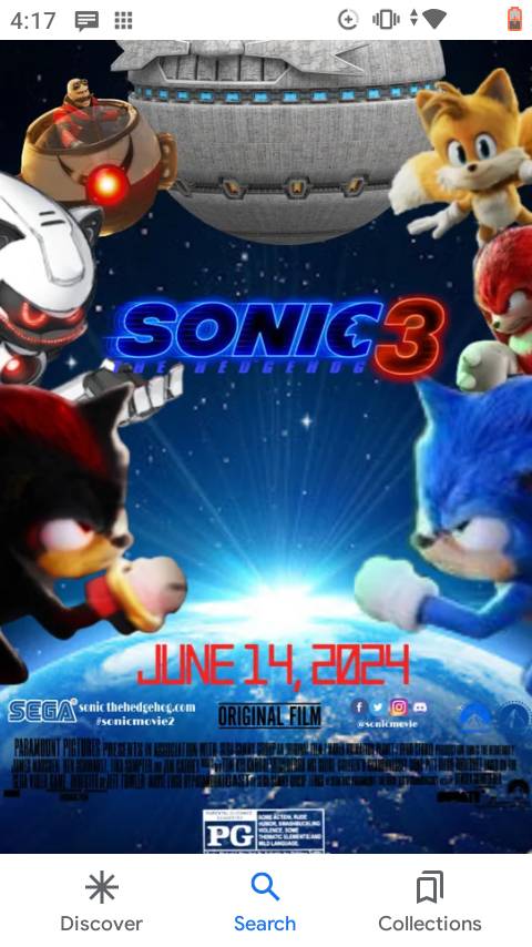 sonic movie 3 poster V3 by paulinaolguin on DeviantArt