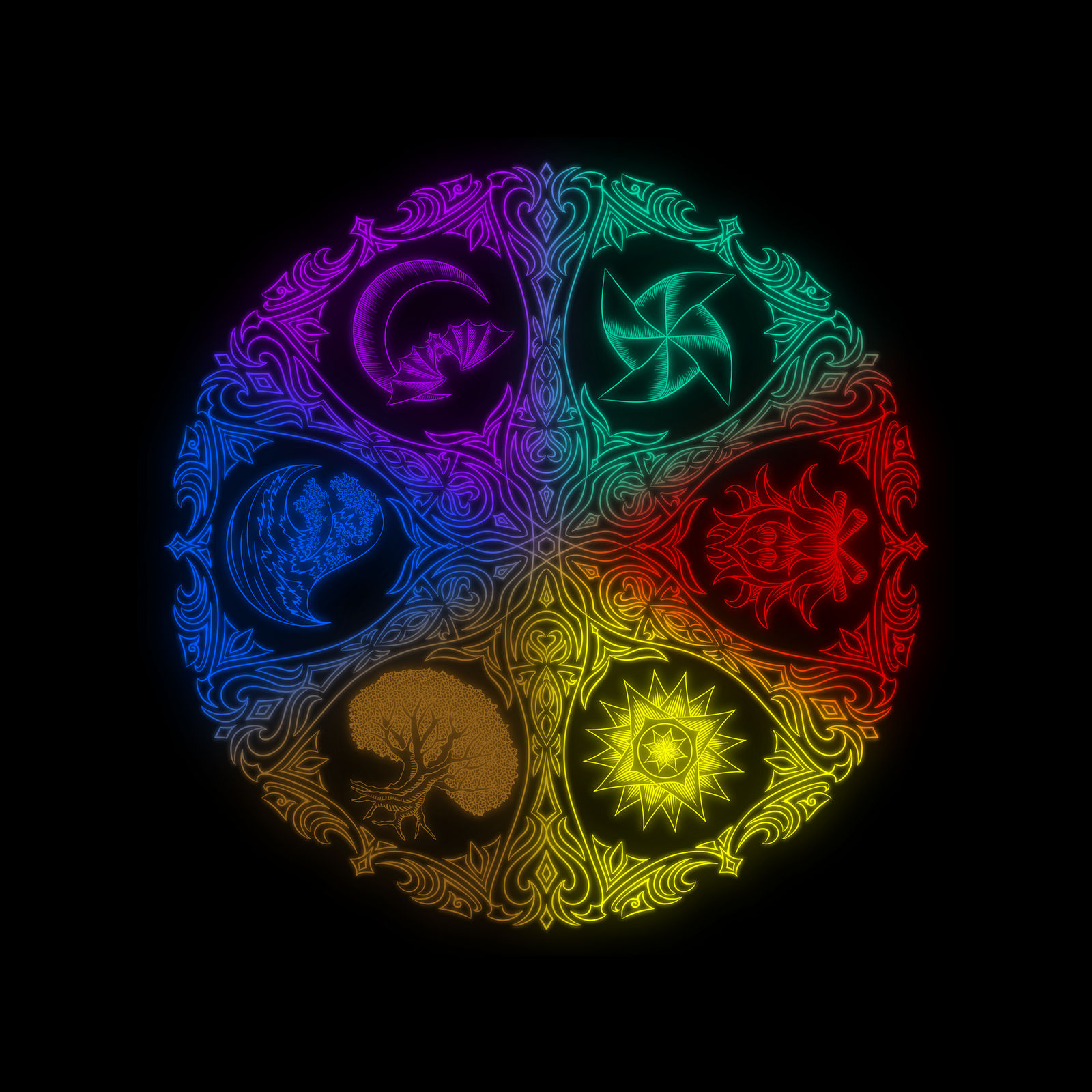 Elemental Sign Wheel Elemental Wheel by muzakkidesignworks on DeviantArt