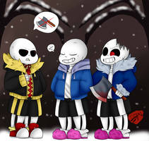 red, horror, and classic sans