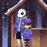 Undertale frisk and sans