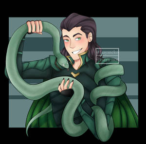 Loki With A Snake