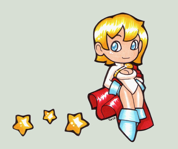 PowerGirl Sticker by tabbykat
