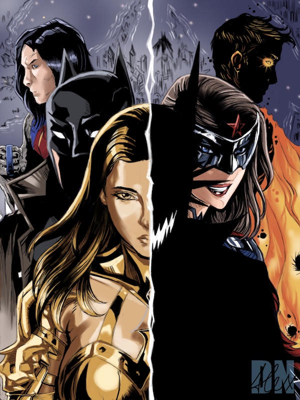 Darkest Knight vs Wonder Woman by siberzer0 on DeviantArt