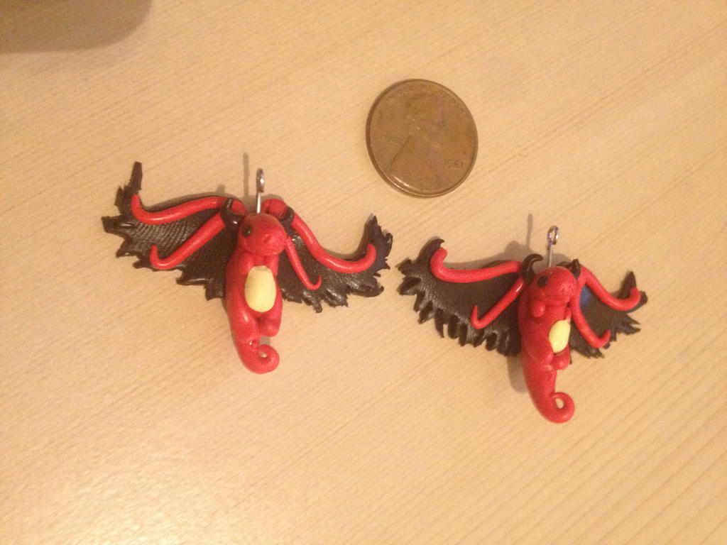 Tiny Dragon earrings