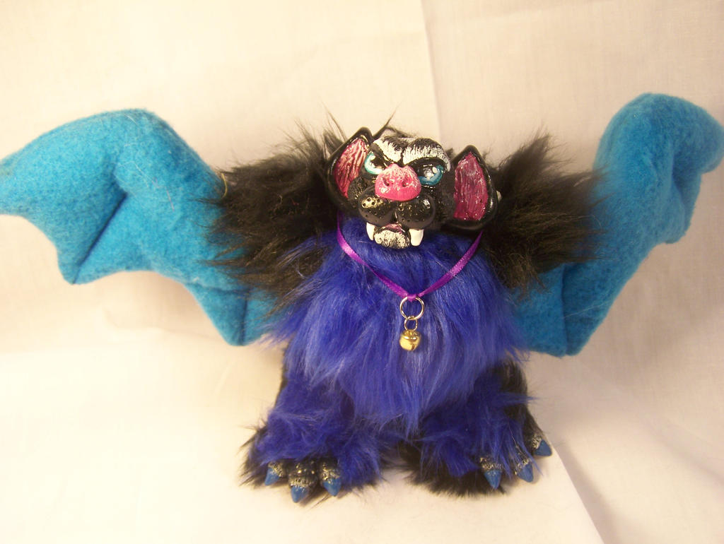 Blue Bat Posable Doll