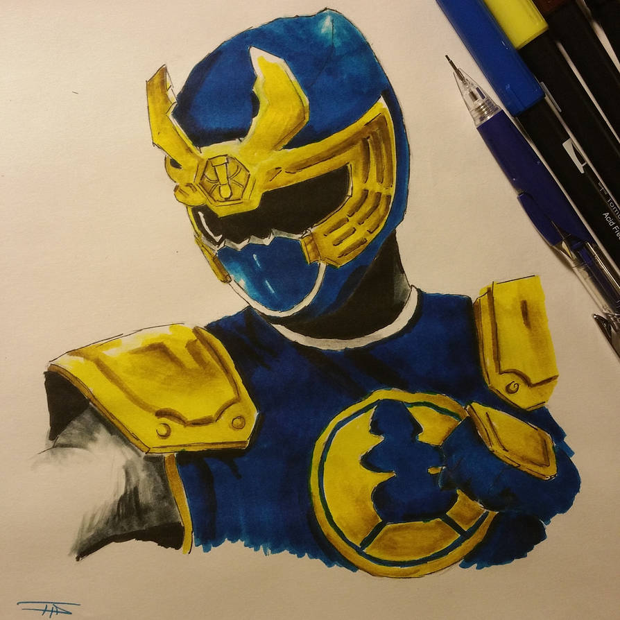 Blue Thunder Ranger by Tayler-TA-Art on DeviantArt