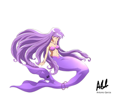 Karen sentada Mermaid melody