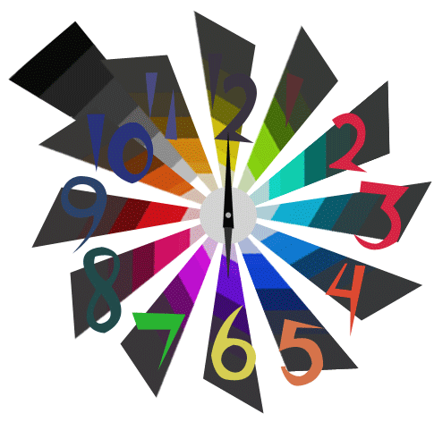 Colourful Clock :Animated:
