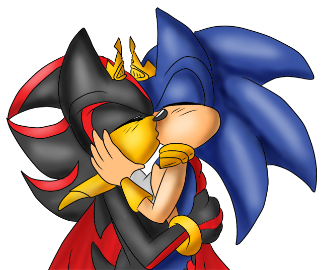 SSSJarka on X: Sonic and shadow are kissing! Omg sonadow is real 😱   / X